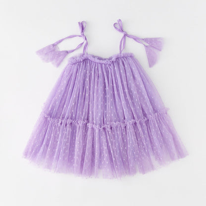 Colorful Polka Dot Tulle Children's Dress