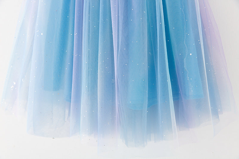 Children's Tulle Glitter Bow Dress