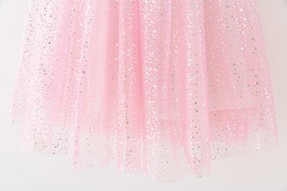 Children's Tulle Glitter Bow Dress