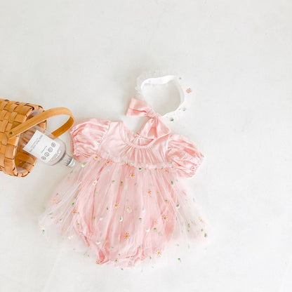 Tulle Body Flowers + Bow