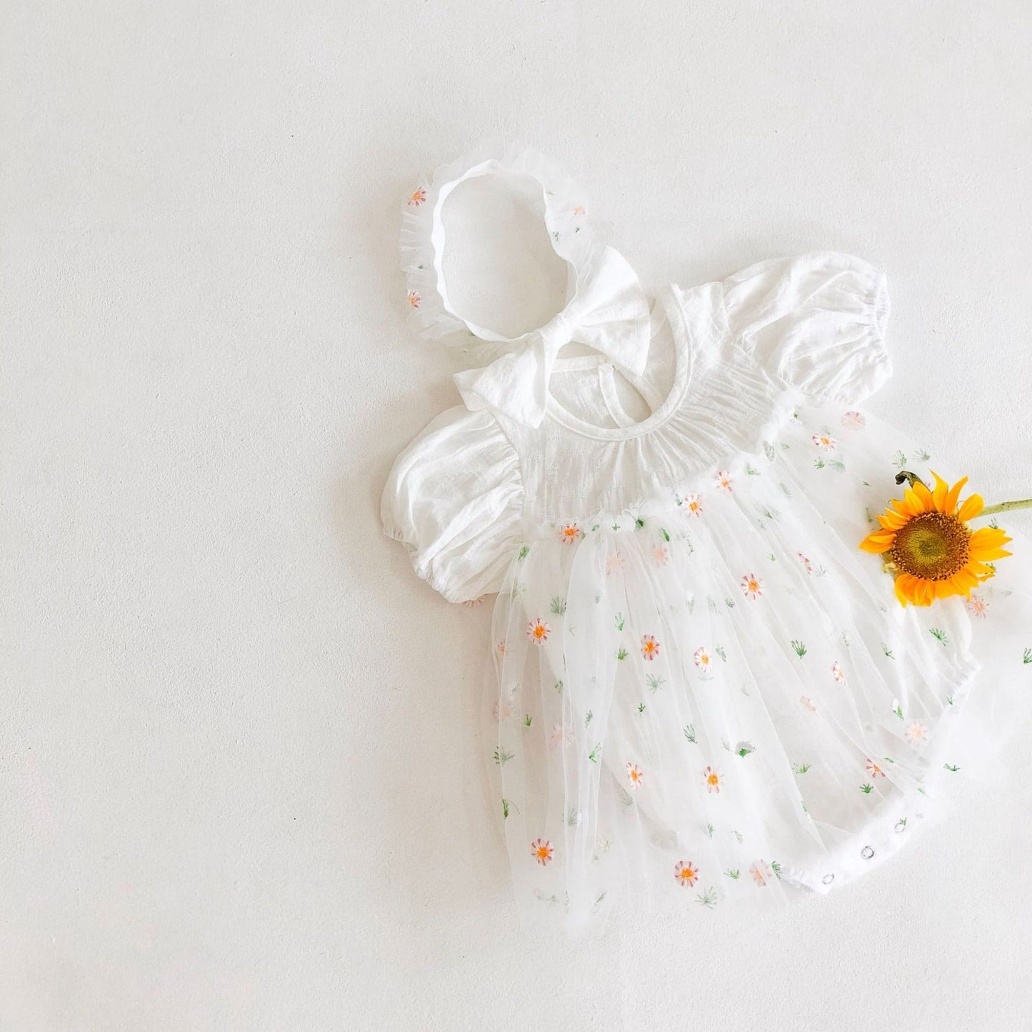 Tulle Body Flowers + Bow