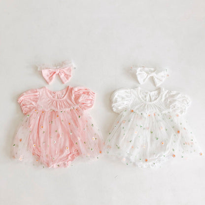 Tulle Body Flowers + Bow