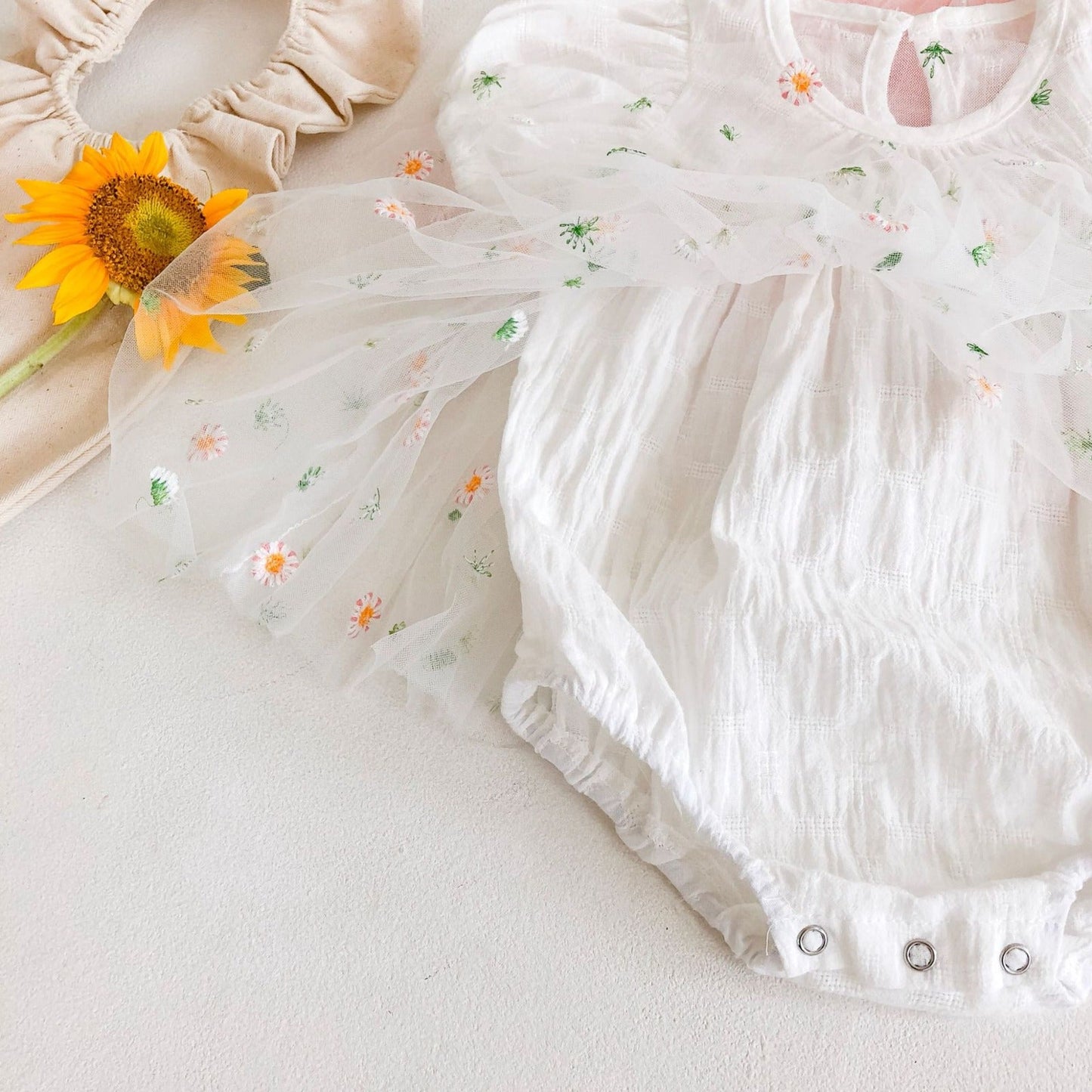 Tulle Body Flowers + Bow