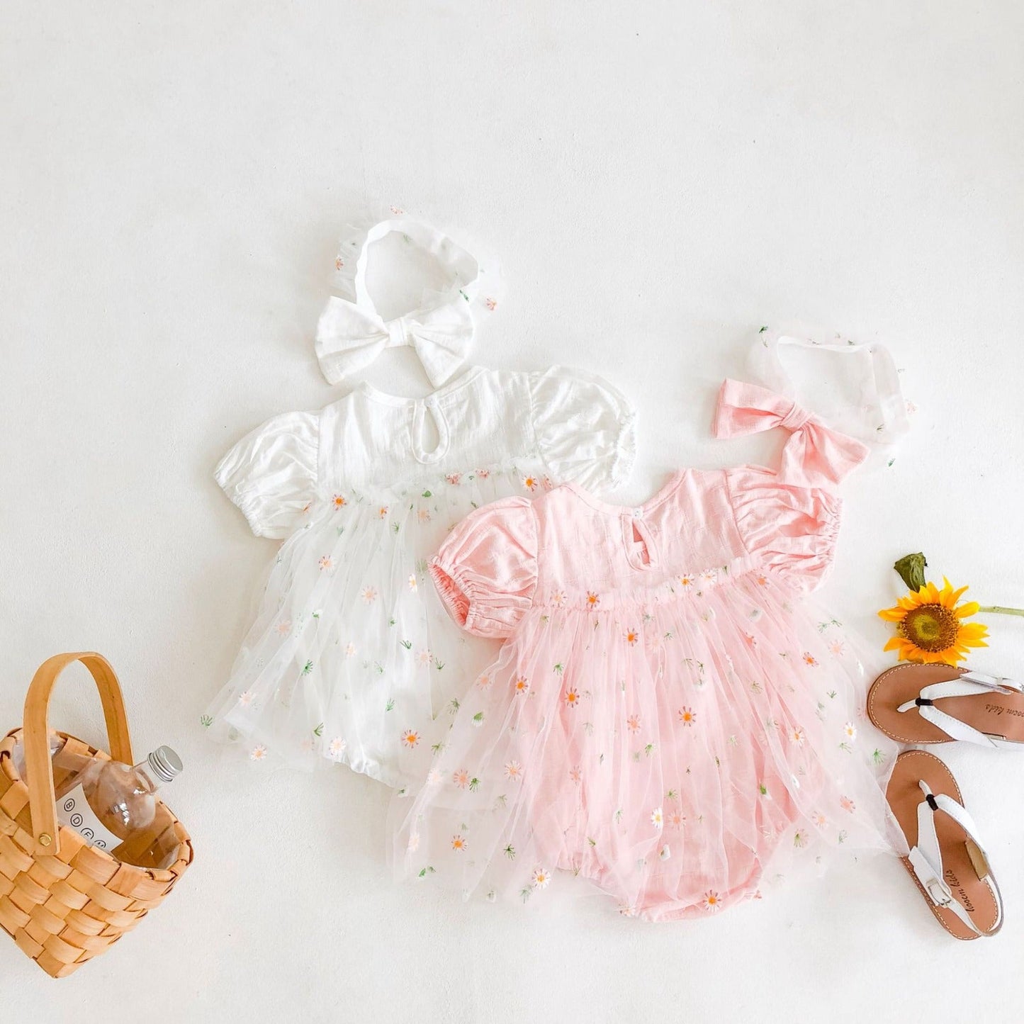 Tulle Body Flowers + Bow