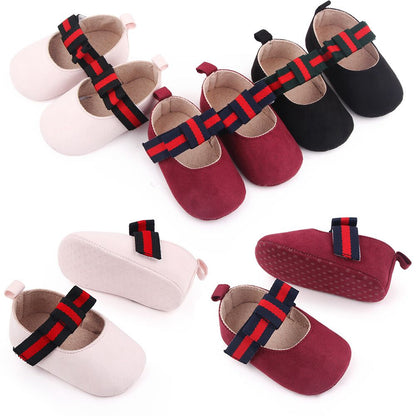 Bowknot Shoes/ Newborn Baby Girls Shoes/ Soft Sole / Toddler/ First Walkers