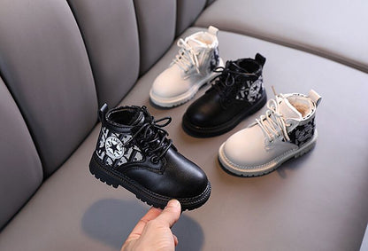 Autumn Winter Girls Boys Boot Shoes Kids Children Baby