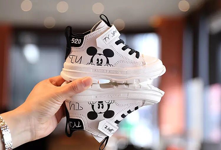 Autumn Winter Mickey mouse  sneakers  /Shoes For Girls for Boys/ Sports tennis Shoes